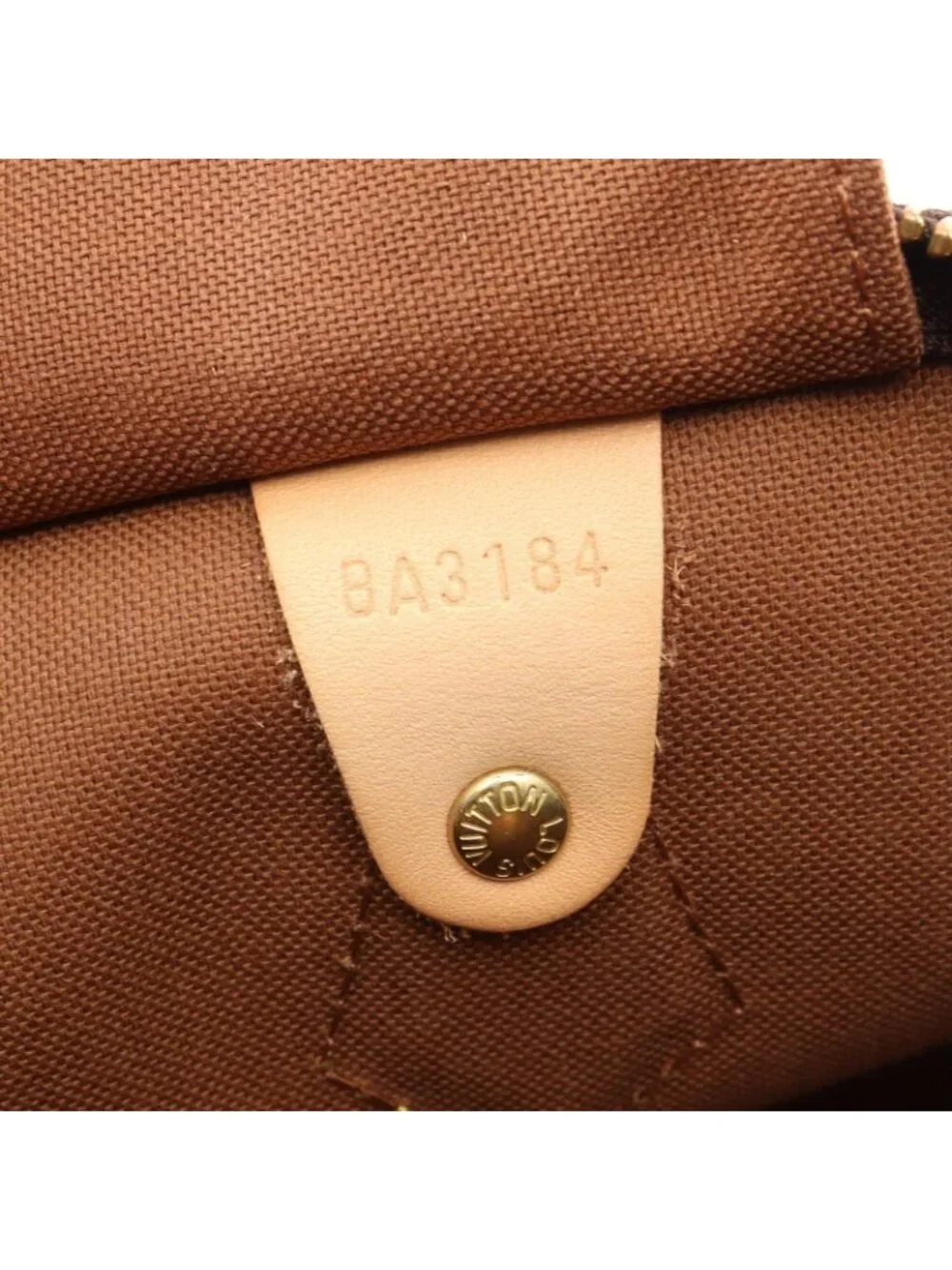 Louis Vuitton Handbag Speedy 35 Canvas Leather